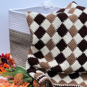 Crochet throw blanket Afghan